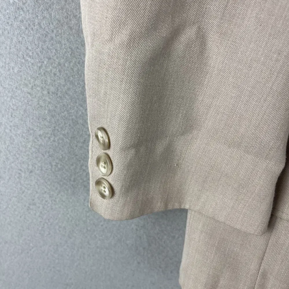 Vintage Angels Flight Blazer Jacket Mens 36R Beige 70s Tobias Kotzin USA Retro